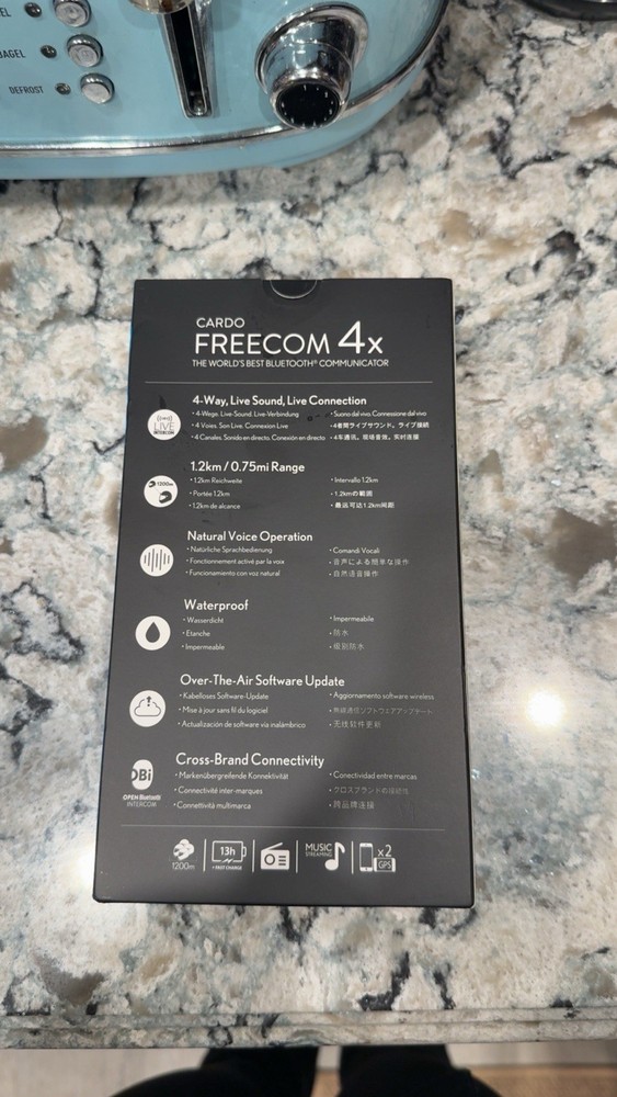 Cardo Freecom 4x Bluetooth Headset Com System - Single Pack - Authorized Seller