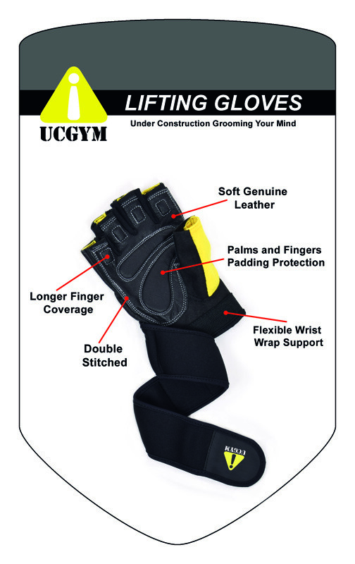 UC MEN’S WEIGHT LIFTING WORKOUT GLOVES