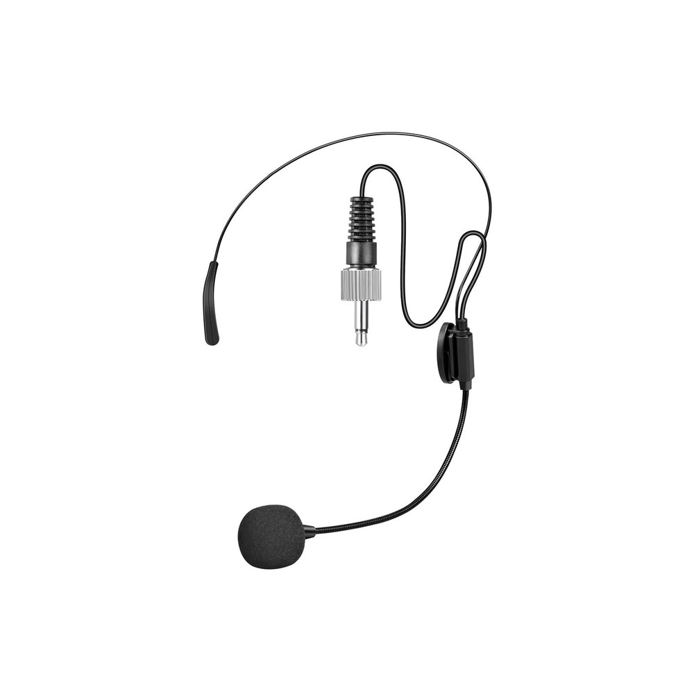 HOTEC Replacement Headset Microphone with 3.5mm Locking Screw Plug, Black