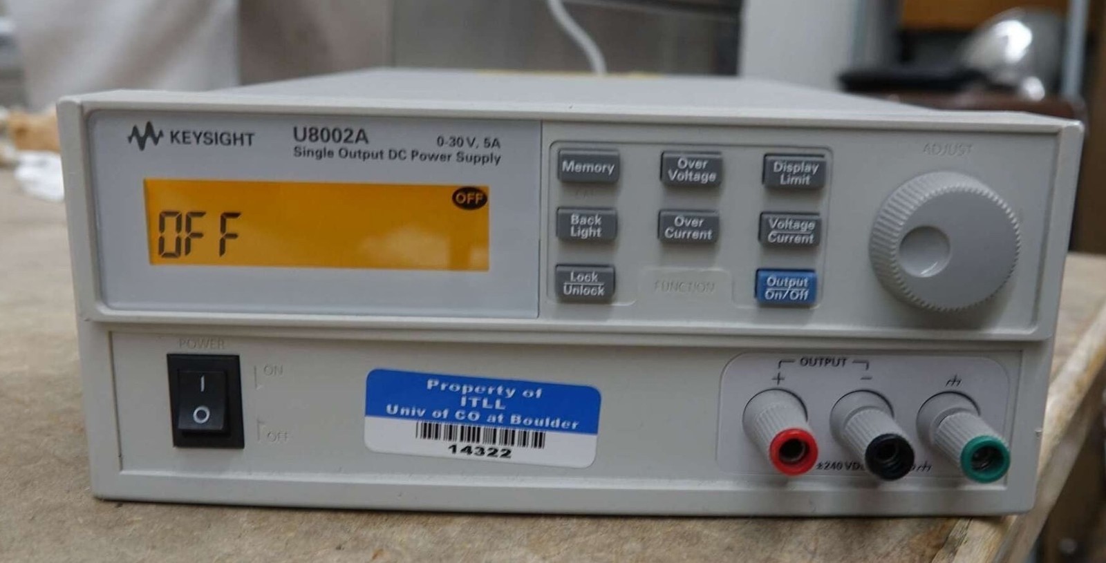 Keysight U8002A DC Power Supply 30V 5A Adjustable Lab Bench Unit Agilent