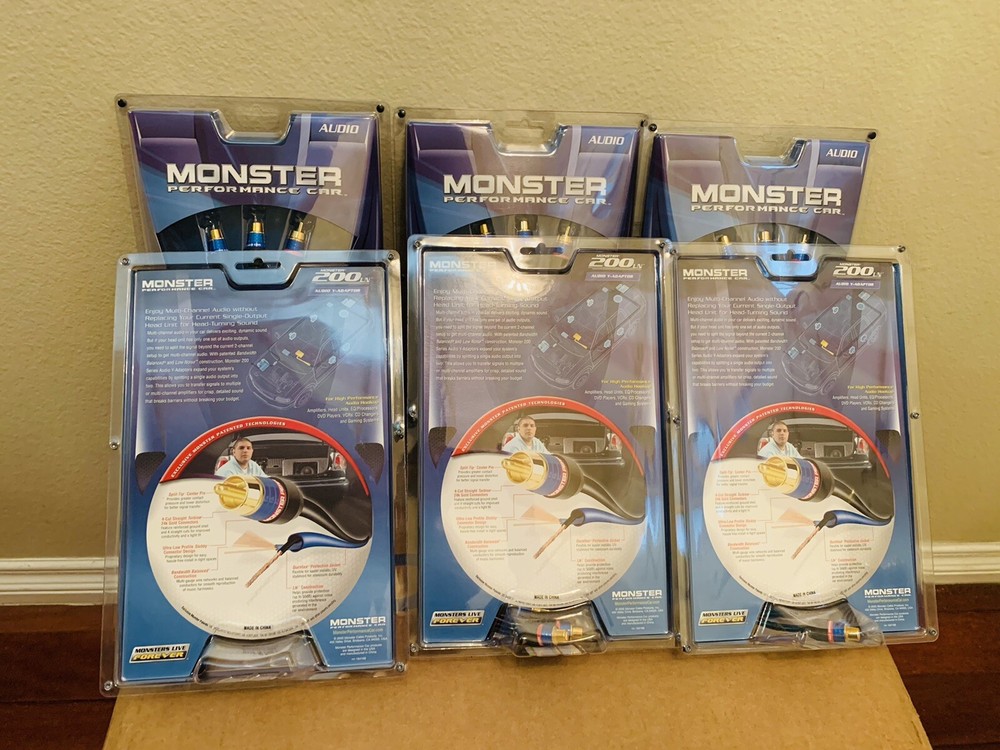 Monster Performance Car Audio Y-Adaptors