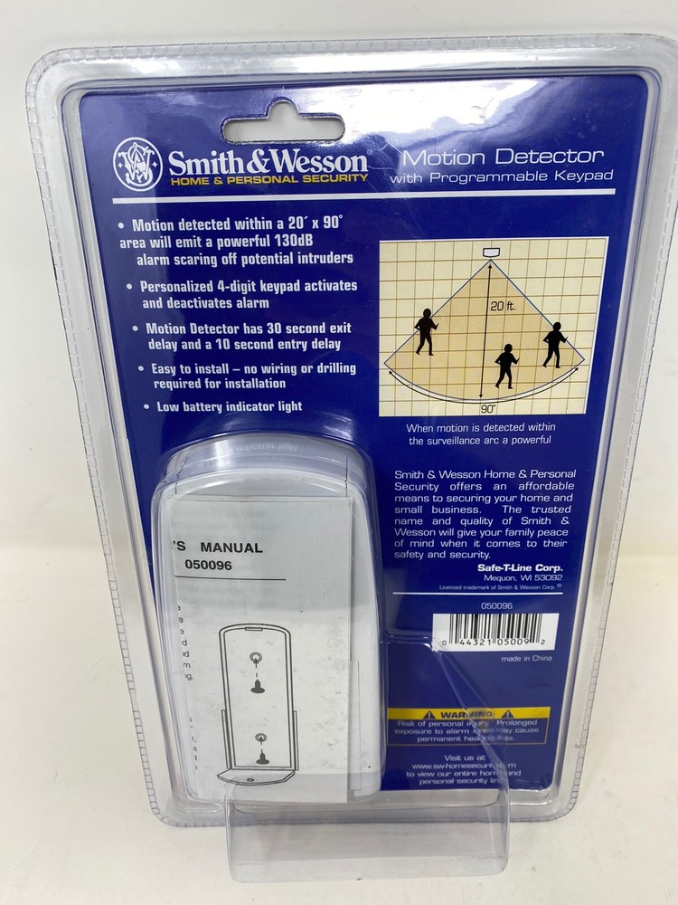Smith & Wesson Motion Detector with Programmable Keypad NIP Sealed