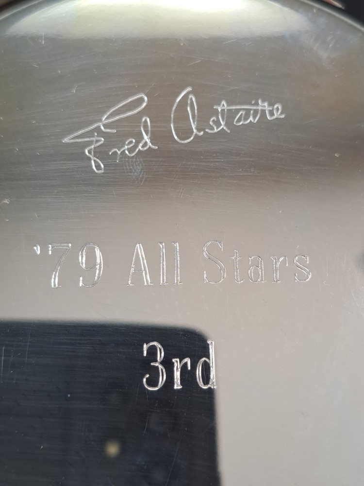 Vintage 1979 Fred Astaire All Stars 3rd Oneida Engraved Commemorative Plate