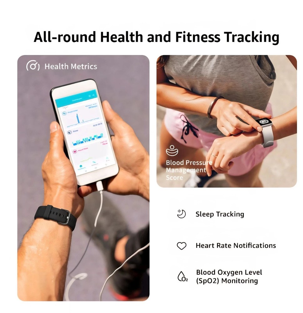 AcclaFit Smart Watch-pink