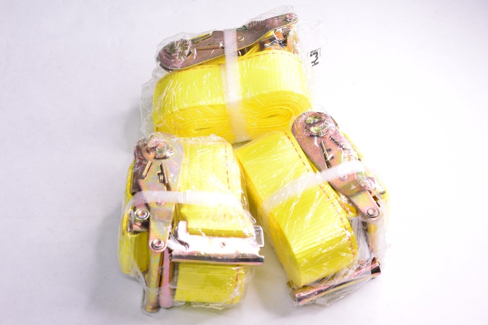 3 - E track ratchet straps 2”x20'  Cargo Straps Load  Straps 4500 Break Strength