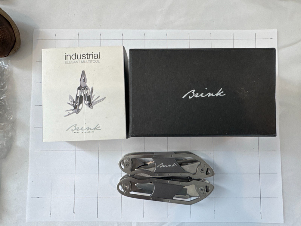 Brink Industrial Stainless Steel Multitool – 13-Function Design – Original Box