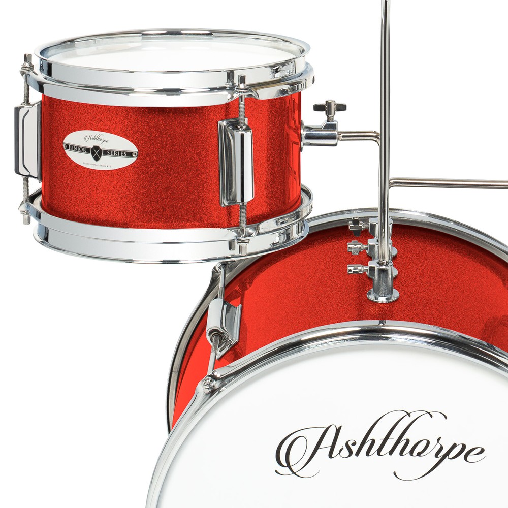 OPEN BOX - 3-Piece Junior Drum Set - Complete Mini Beginner Kit -Red