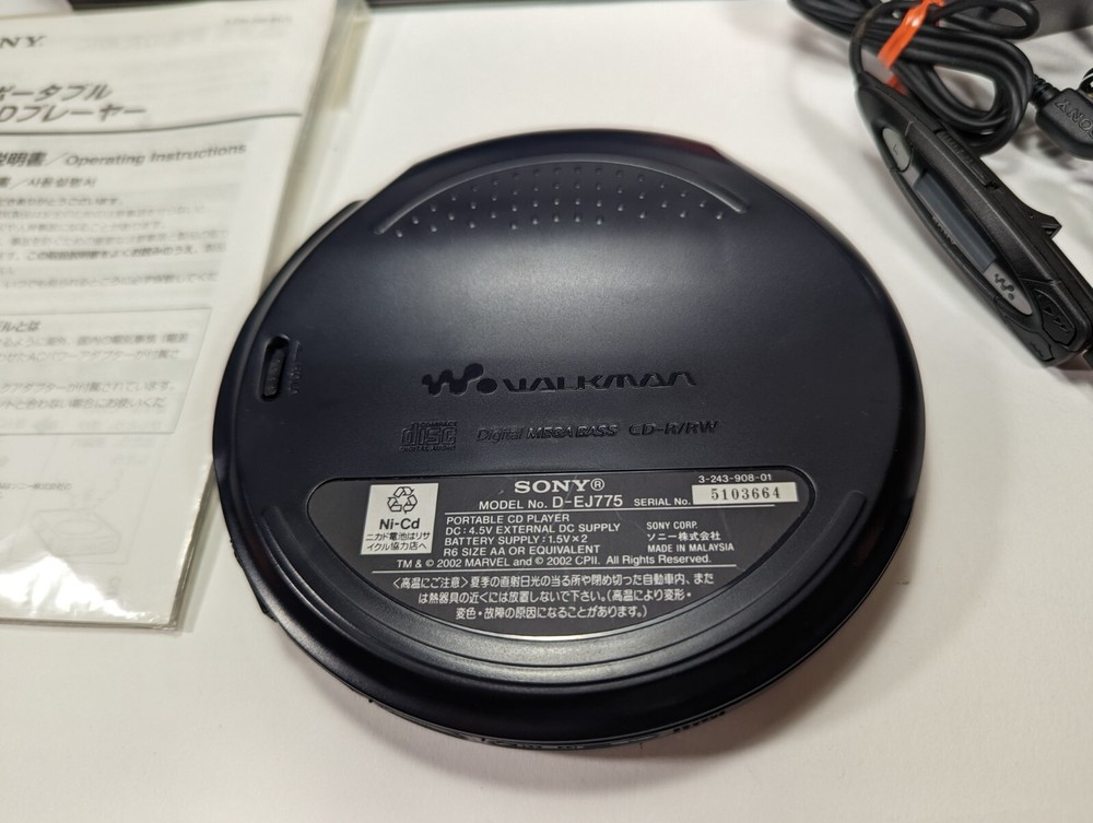 Spiderman D-EJ775 CD player Walkman Discman