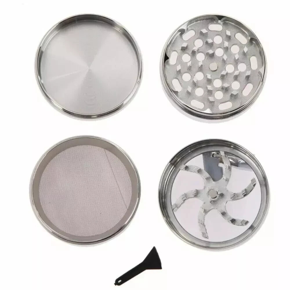 4 PCS Herb Tobacco Grinder Spice Herbal Metal Smoke Crusher Handle Hand Muller