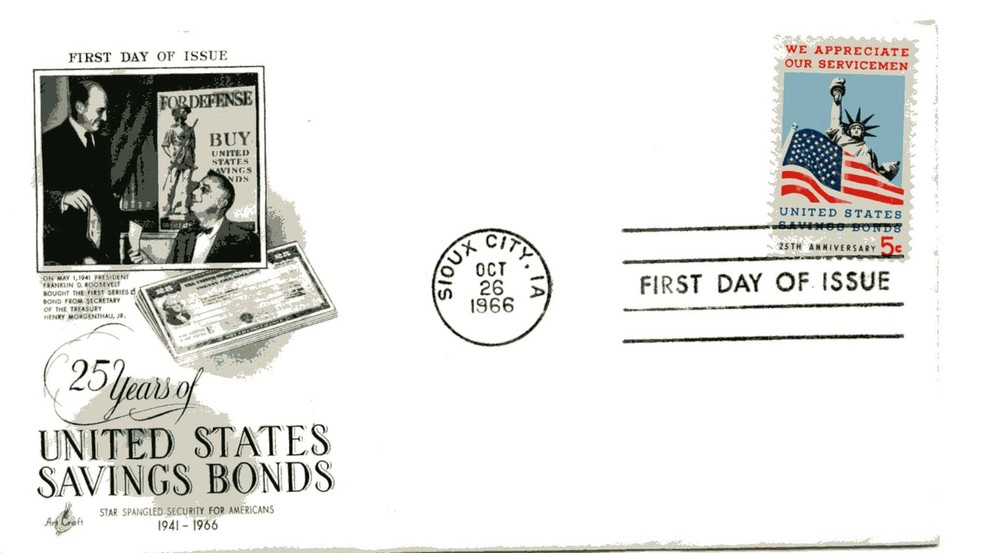 1320 U.S. Savings Bonds, ArtCraft FDC