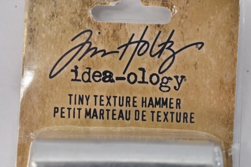 Tim Holtz Tiny Texture Hammer Tool Idea-Ology Flat End/Bump End Silver