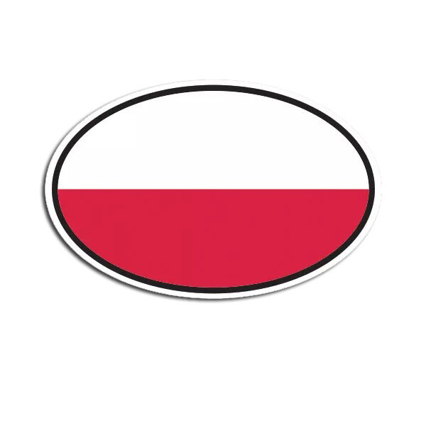 Poland Oval Sticker Decal
