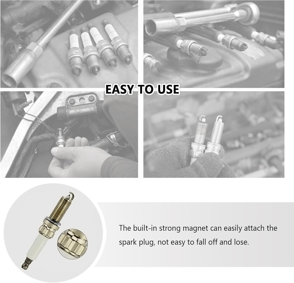 5/8" Magnetic Spark Plug Socket,6-Point 3/8" Drive Thin Wall 5/8 inch