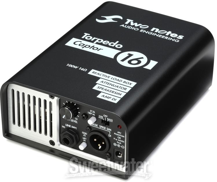 Two Notes Torpedo Captor Reactive Loadbox DI and Attenuator - 16-ohm