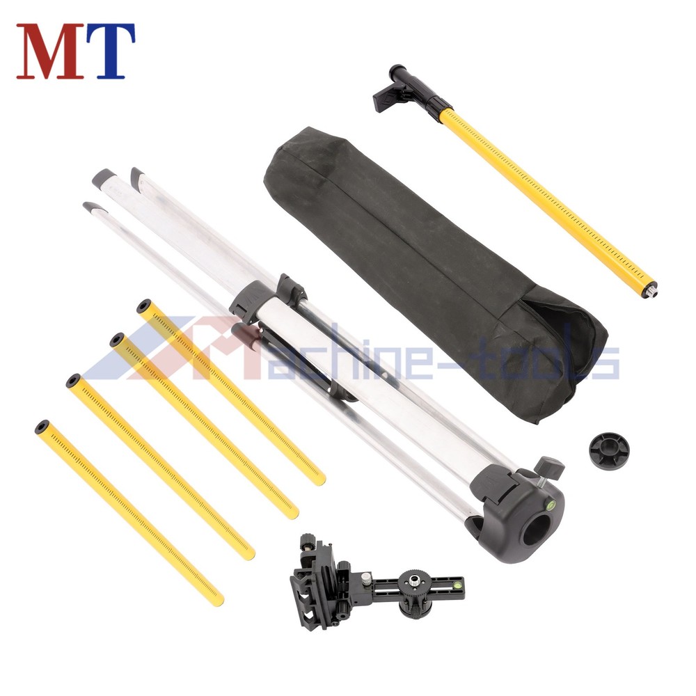 Laser Level Pole With Tripod 3.7M Laser Pole 12 Ft Adjustable Telescoping