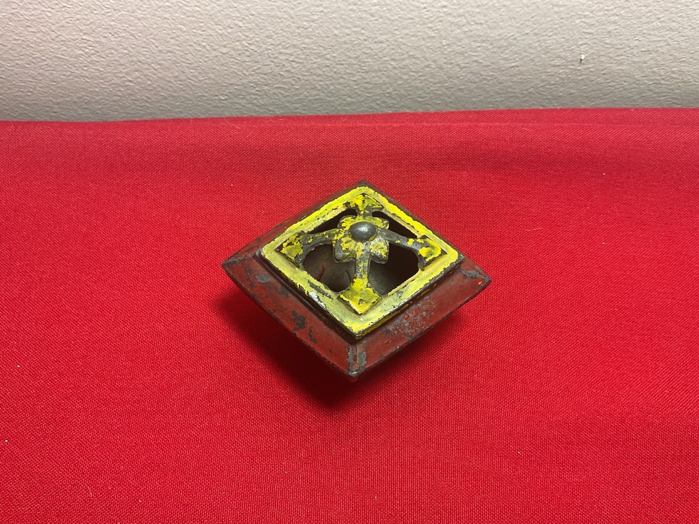 Antique Diamond Shaped Incense Burner 3-1/2"