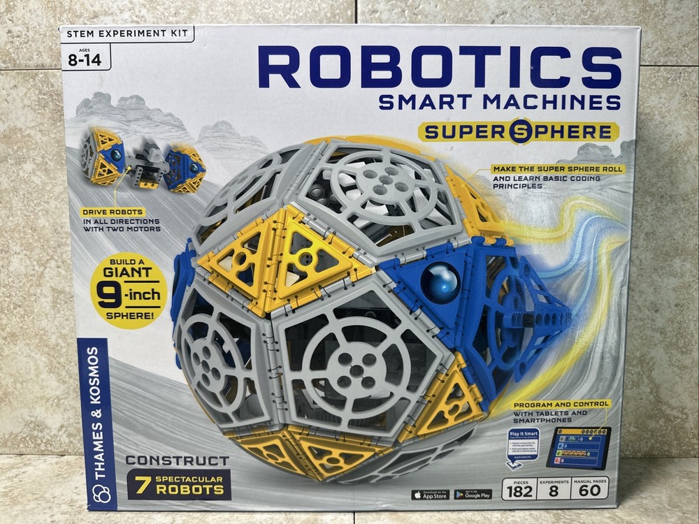 Thames & Kosmos Robotics: Smart Machines Super Sphere Stem Projects Complete