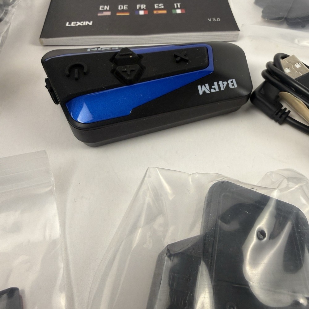 Lexin B4FM Motorcycle Bluetooth Intercom Single Unit Headset Communication