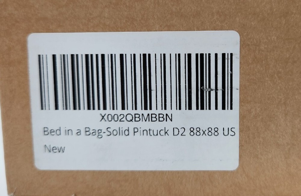 Bedsure Bed in A Bag Solid Pintuck D2 88x88 Full/Queen Comforter- Red