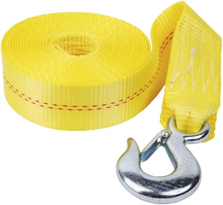 Fulton WS20HD0600 Trailer Winch Accessory, Strap w/Hook, 2 Inch x 20 Foot