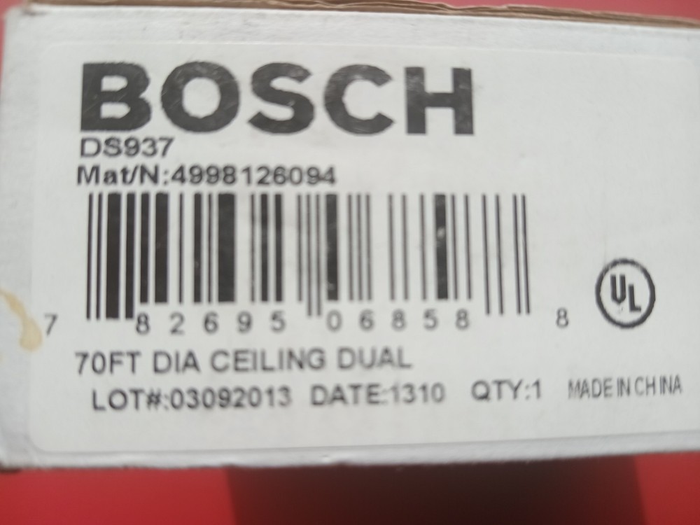 Bosch DS937 Ceiling Mount Motion Detector - White NIOB