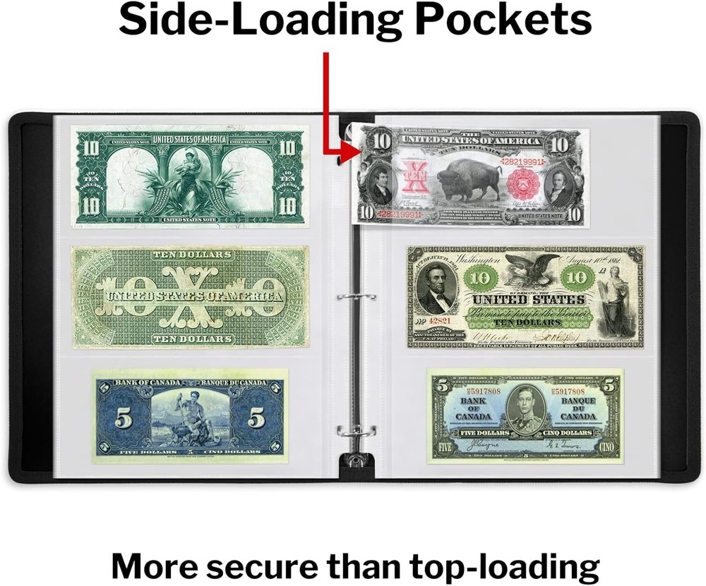 Durable 50-Pack Clear Plastic Sheets for Currency and Coupon Organization