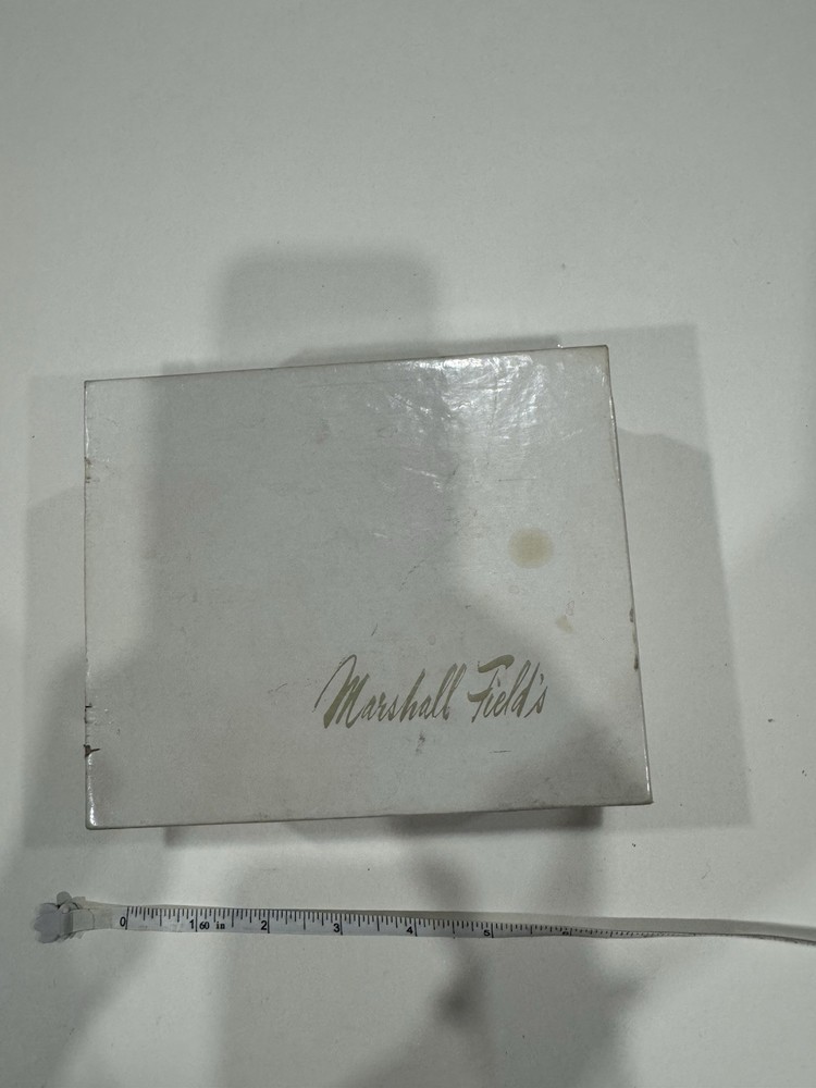 VTG Lint Silver Plate Baby Cup New - But Tarnished & Marshall Field’s Box