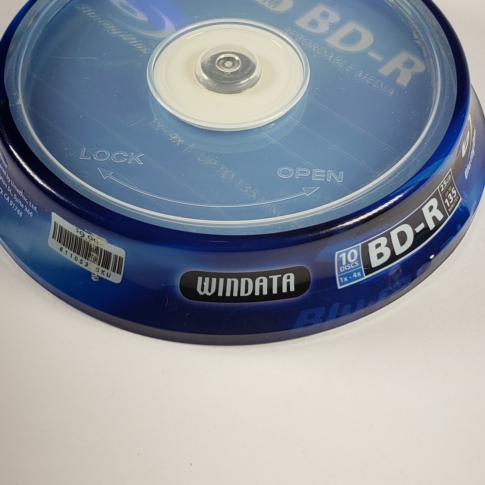Windata BD-R Blu ray Disc 25GB 10pk