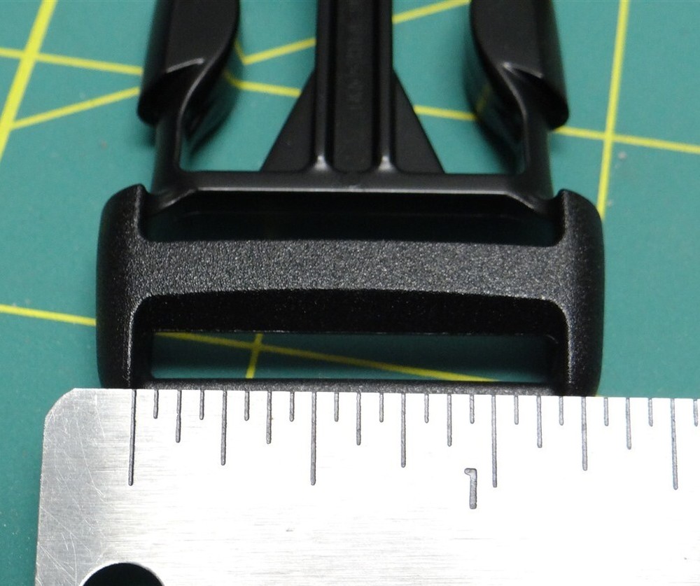 Black Plastic Buckle Dual Adjustable Side Squeeze 30mm Multiple Quantities
