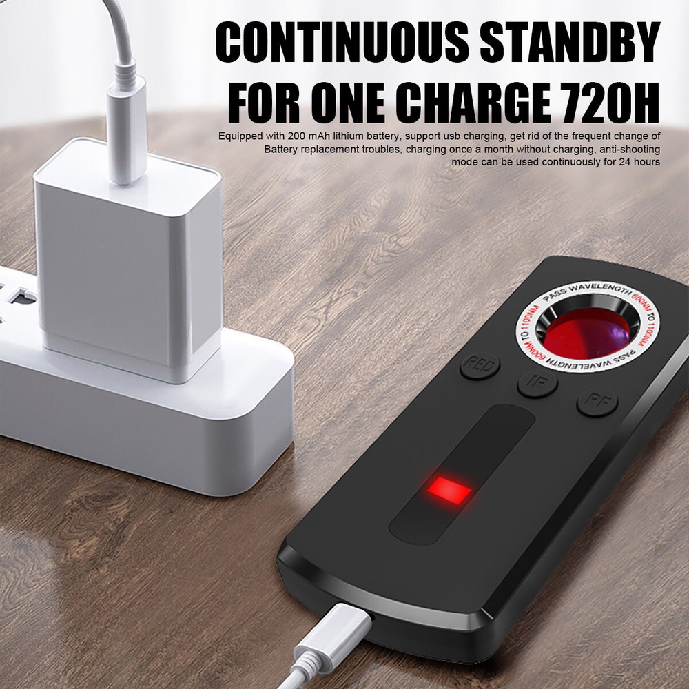 Portable GPS Tracker Finder Scanner Anti-Spy Hidden Camera Wireless Detector