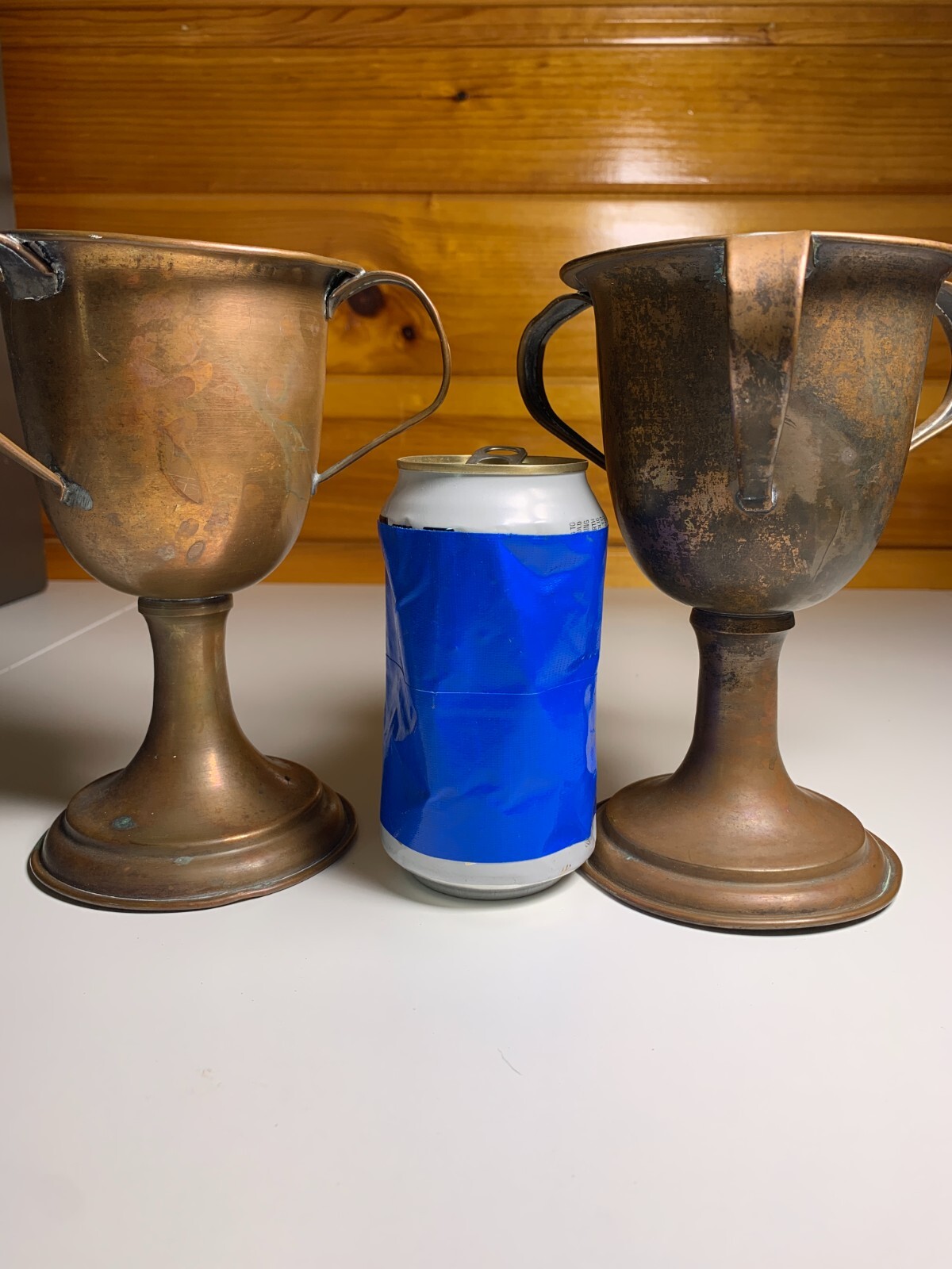 Antique Vintage Copper Cup Mug Chalice Goblet Medieval Renaissance Gothic Knight