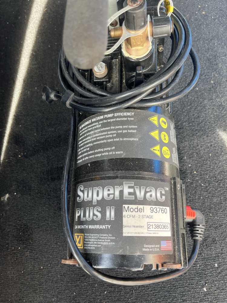Yellow jacket Super Evac Plus II Vacuum pump model 93760