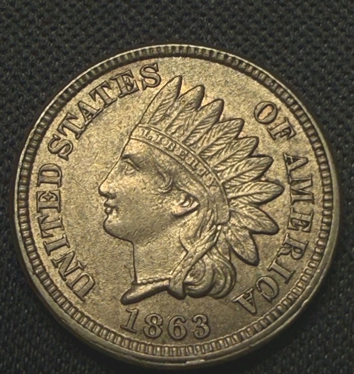1863 Indian Head Cent Choice uncirculated superb strike