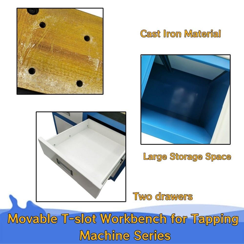 Tapping Machine Series Workbench/Operating Table Movable 3 T-slot Workbench
