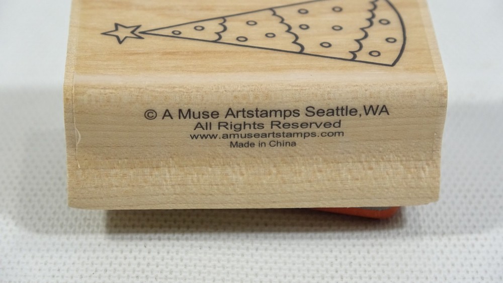 A Muse Art Rubber Stamp Holiday Tree 2-2172D