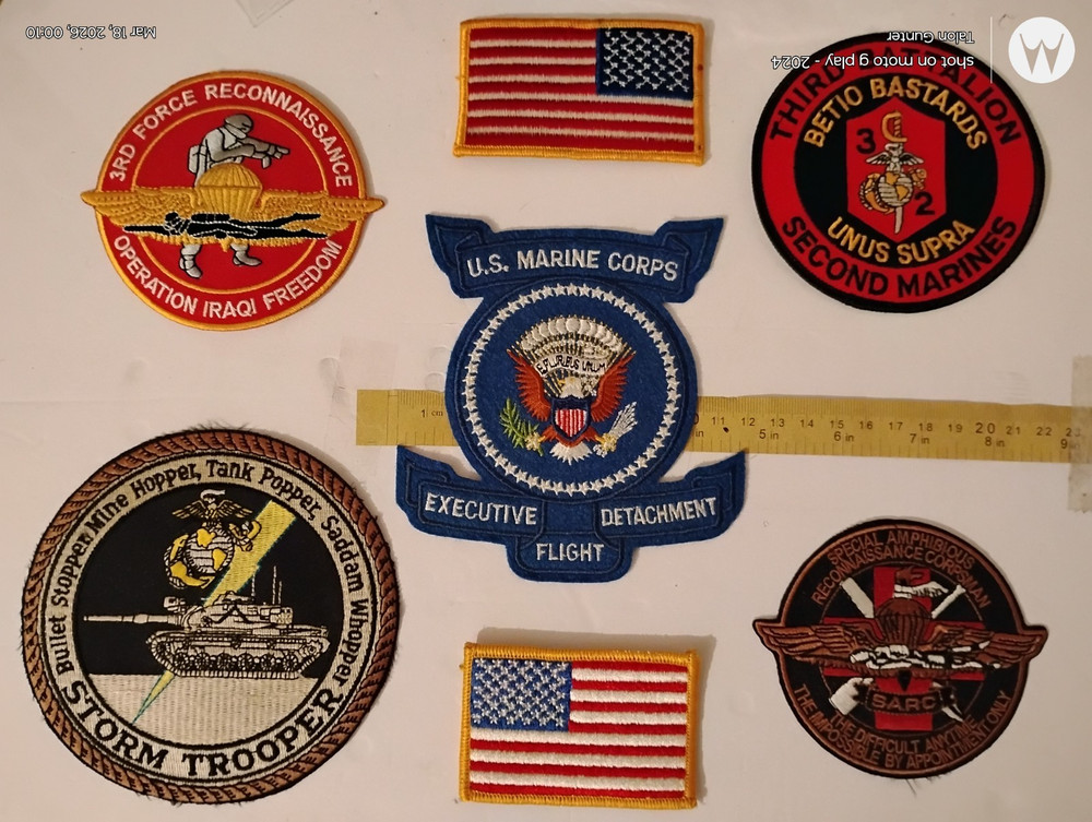 assorted 1960's -2000 Marine Corps patches
