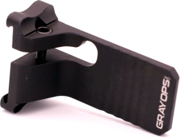 Gray Ops CNC Bag Stop Straight - Shorty, Black, GO-BSTOP-STRSHORT