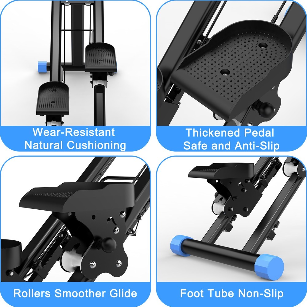 Adjustable Vertical Climber - Stable Stair Stepper for Full-Body Home Workout