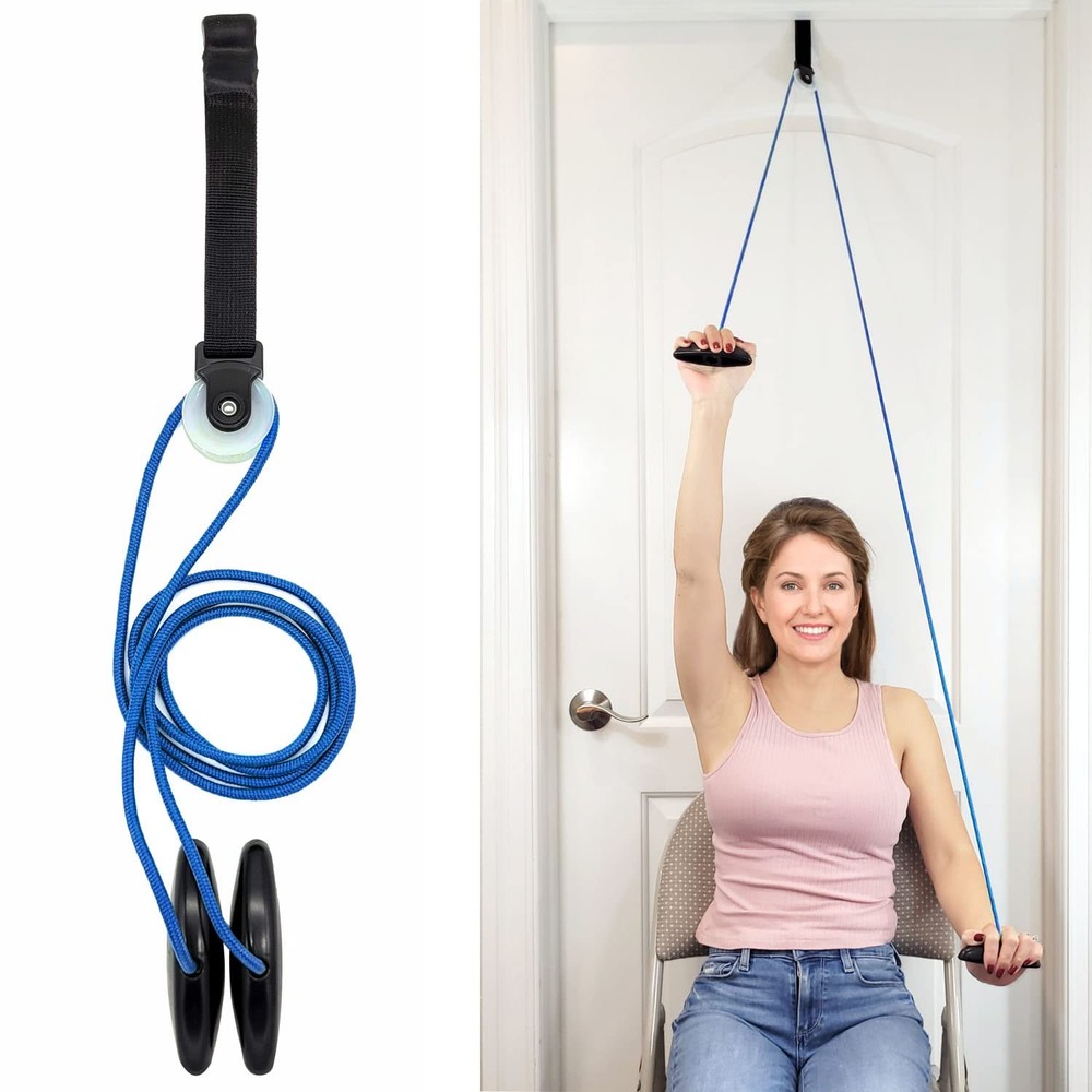 Shoulder Pulley for Physical Therapy with Exercise Guide  Improves Shoulder S...