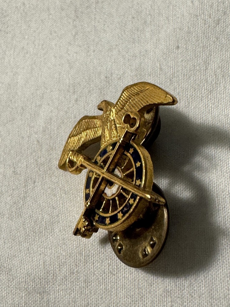 Vintage Quartermaster Corps Insignia Clasp Back Viet Nam