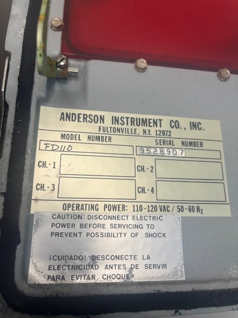 ANDERSON INSTRUMENTS MODEL FD110 DIGITAL REFERENCE THERMOMETER DART