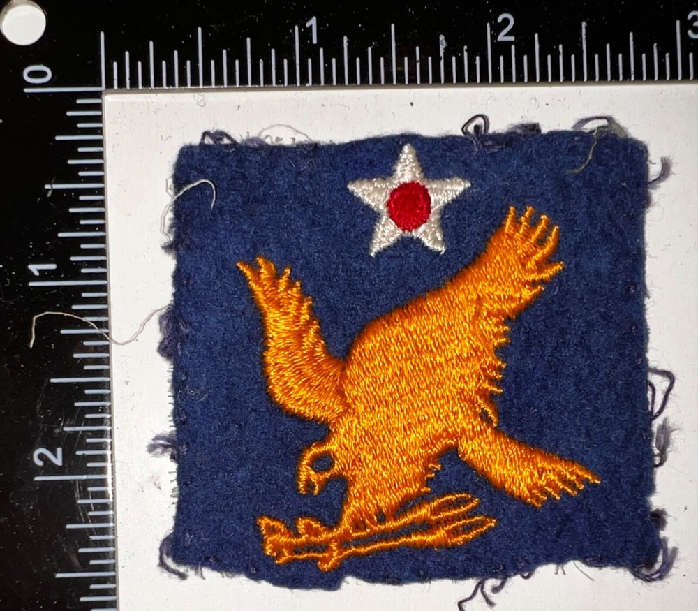 WWII US 2nd Army Air Force AAF US Made Felt WORN Patch