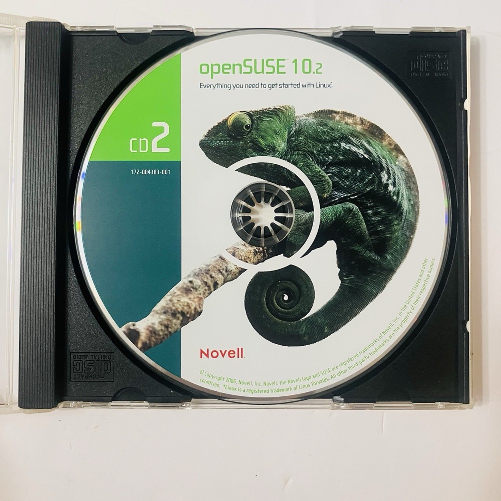 openSUSE 10.2 Linux Install Set (7-Disc Set) DVD + CDs 1–6 Novell 32/64-bit