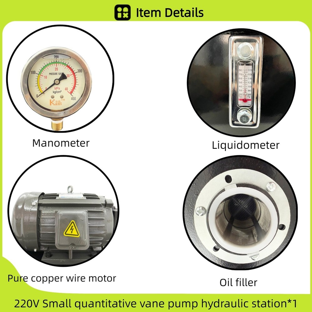 220V Quantitative Vane Pump Hydraulic Pump 80L Constant Flow Paddle Pump