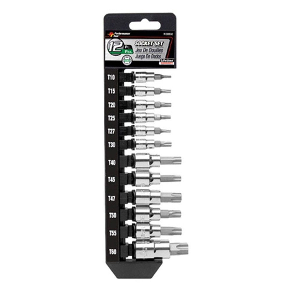 Performance Tool Star Bit Socket Set - 12-Piece W38802