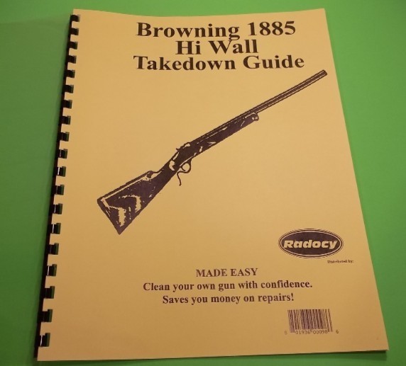 Browning Model 1885 High Wall Rifle Takedown Guide – Printed Reference (183)