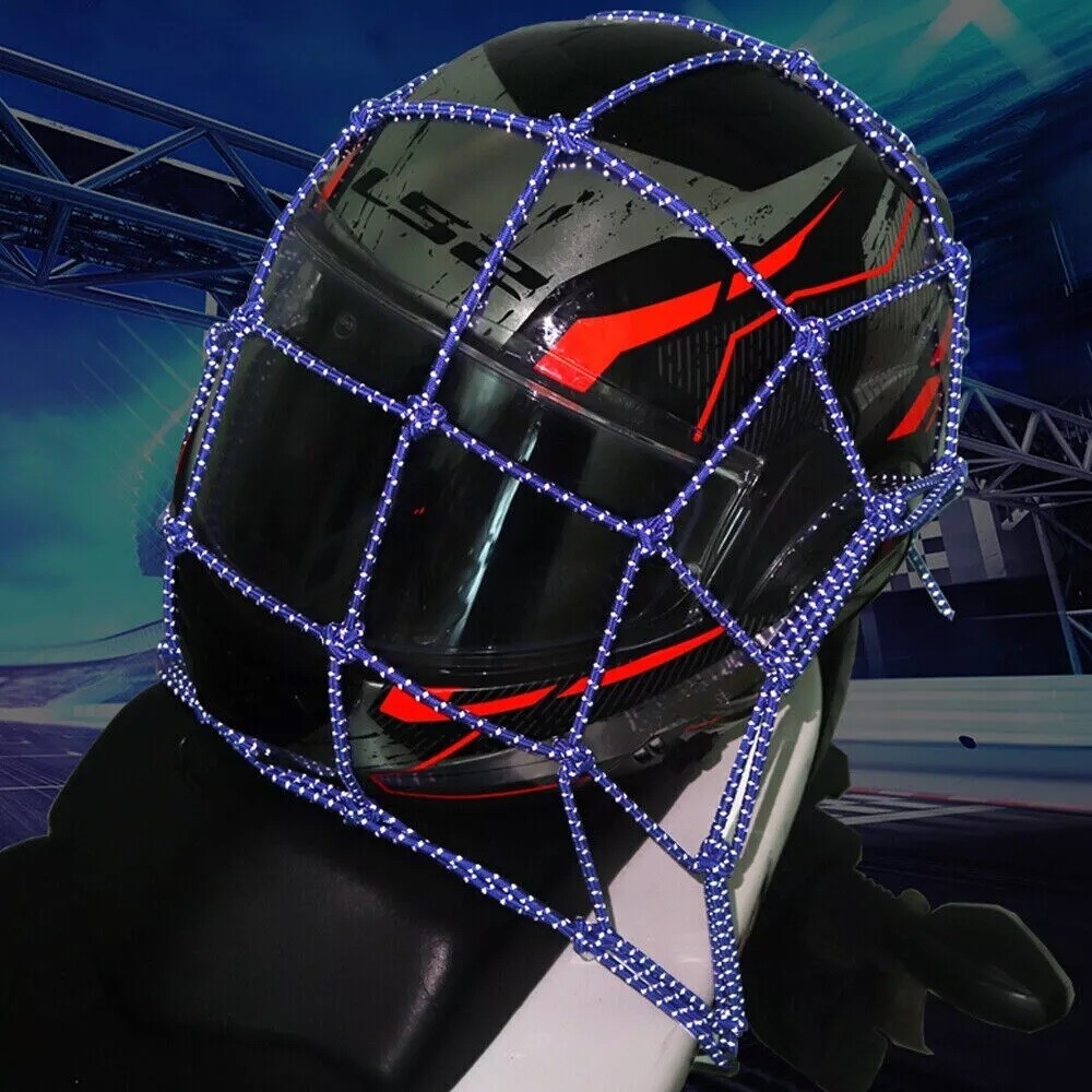 Motorcycle Cargo Net High Elastic Helmet Storage Luggage Bungee Net for Bike ATV