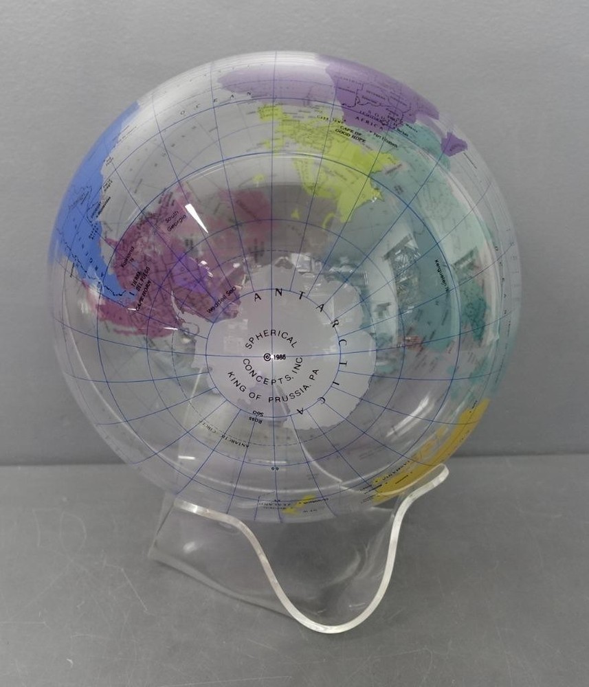 SCI Spherical Concepts Earthsphere 38" Transparent Lucite Globe +Stand Teaching