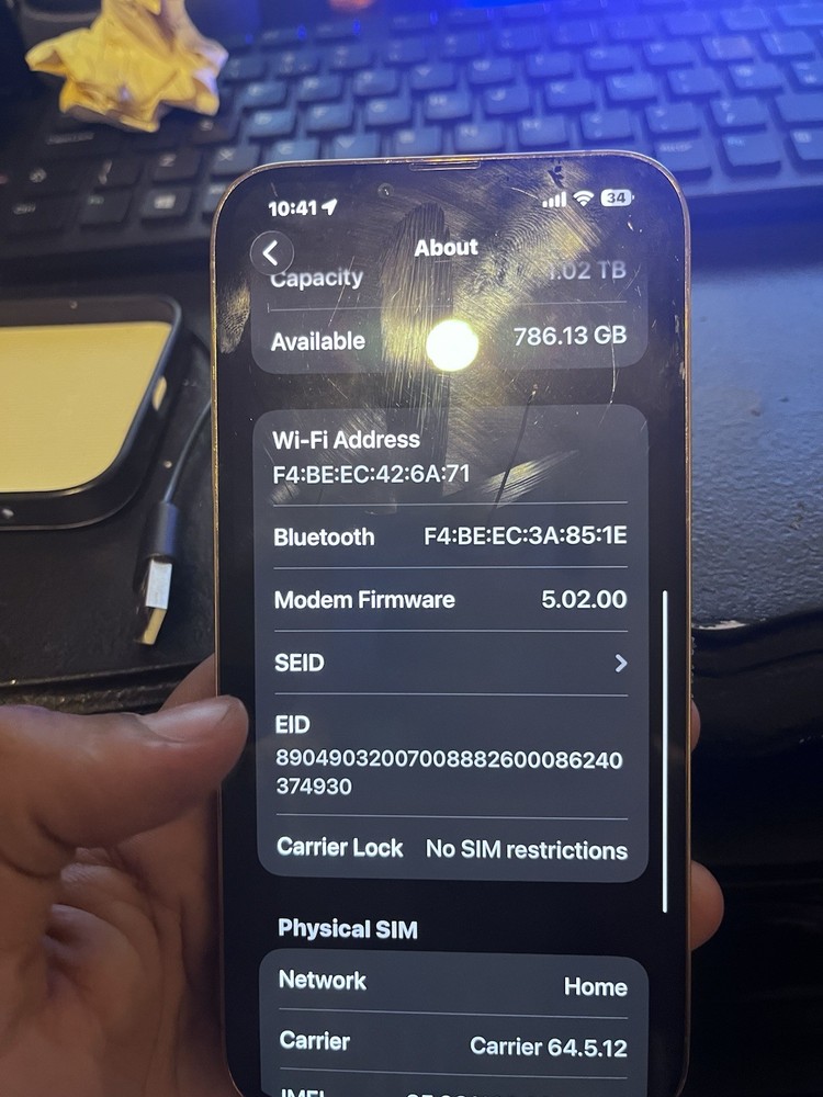 iPhone 13 Pro Max 1TB Unlocked broken back