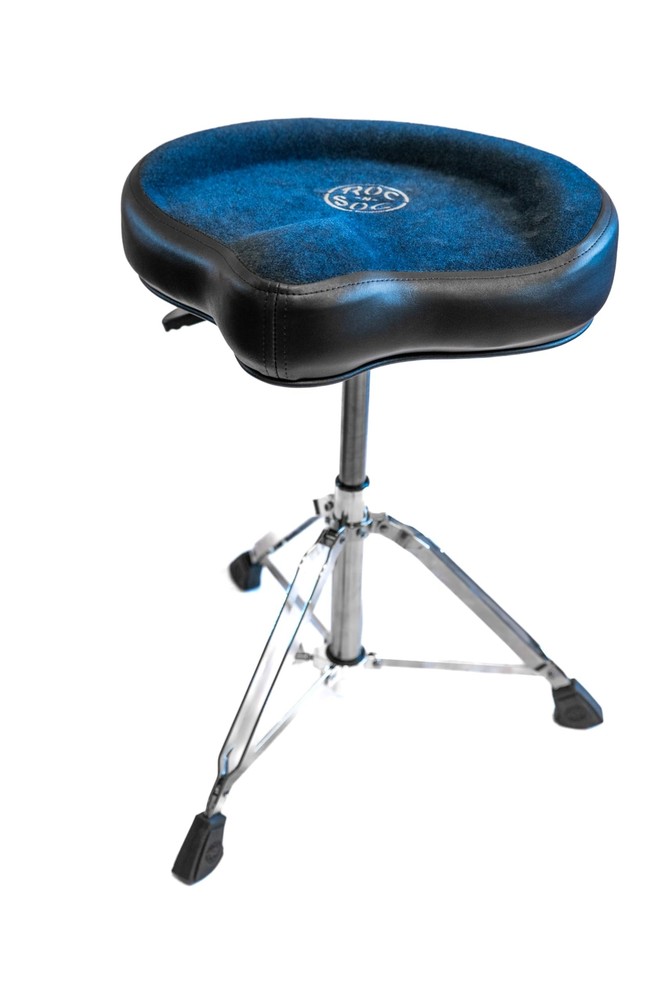 Nitro Gas Drum Throne with Original Saddle, Blue